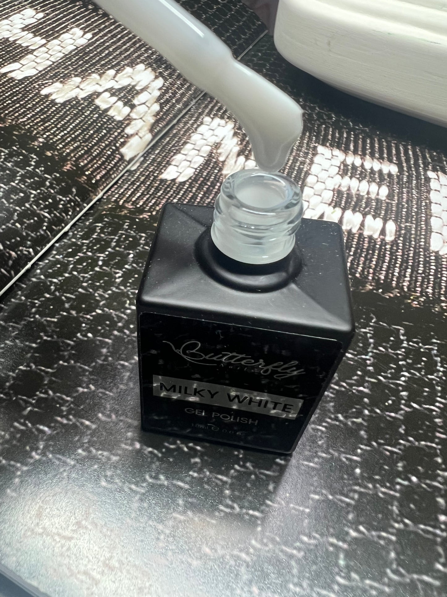 Gel polish milk white