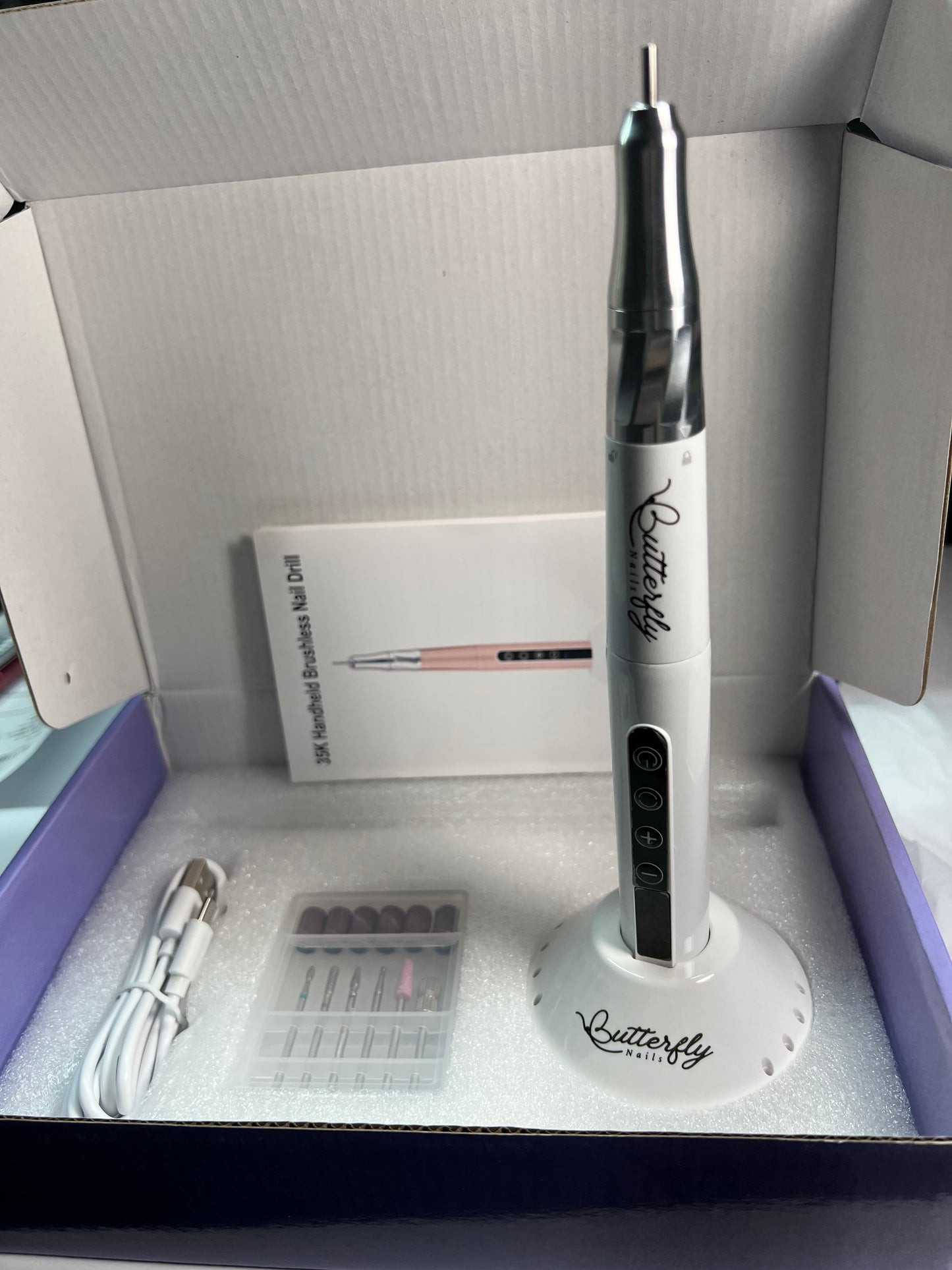 Drill inalámbrico recargable ( blanco )