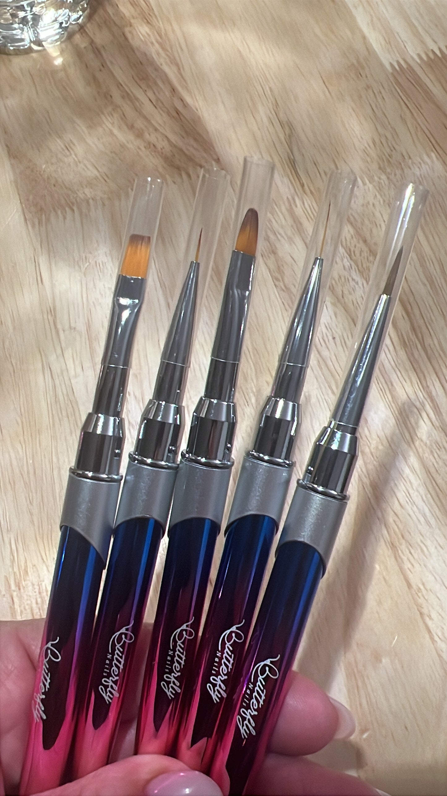 Set de pinceles con estuche