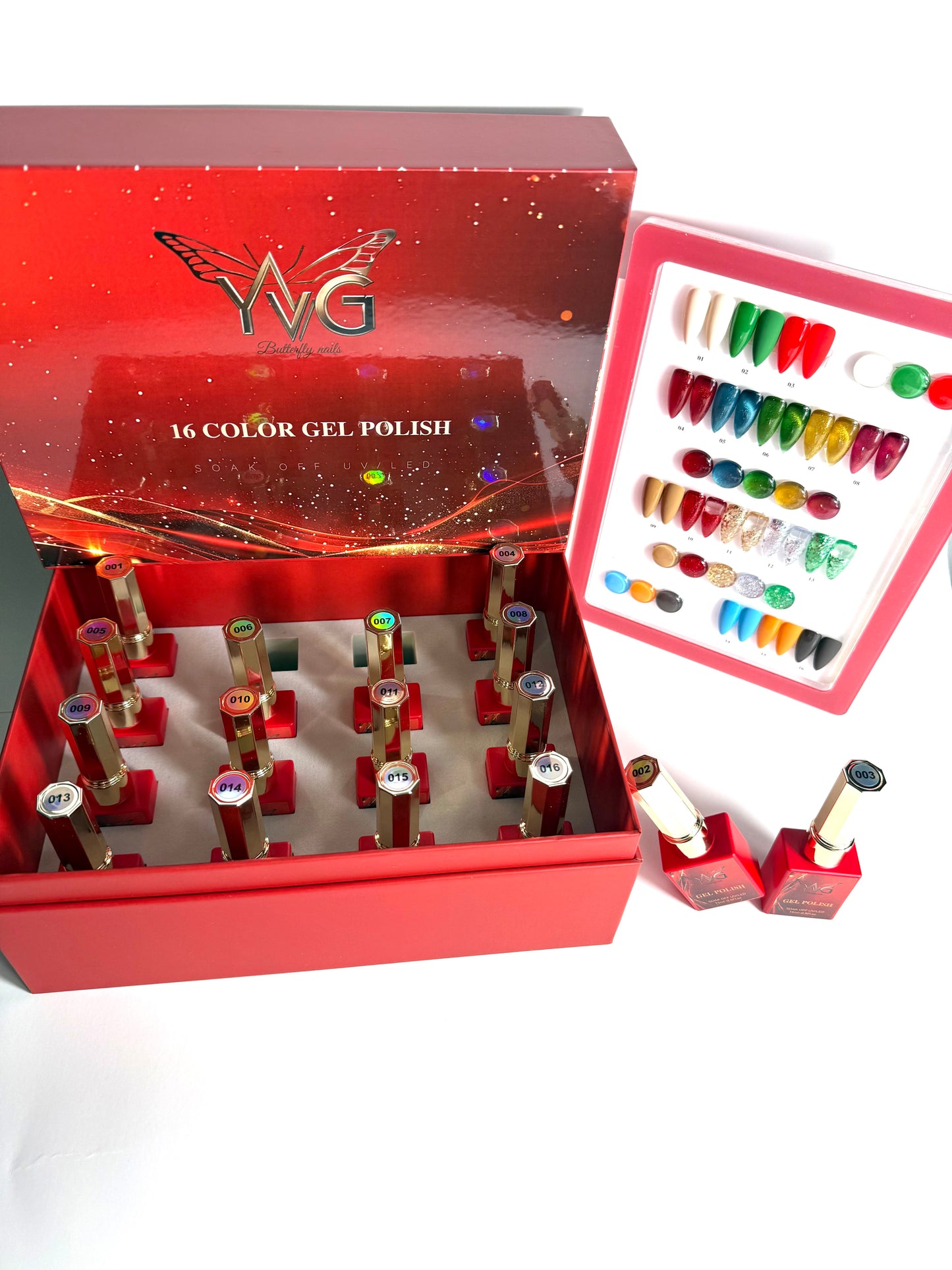Caja de gel Navidad 16 colores 15 ml