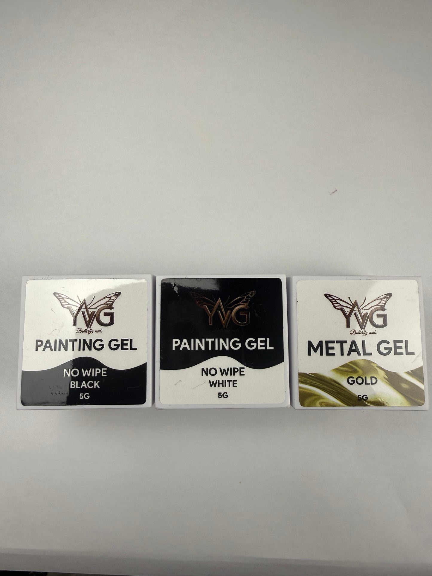 Painting gel black , white , gold 5 g