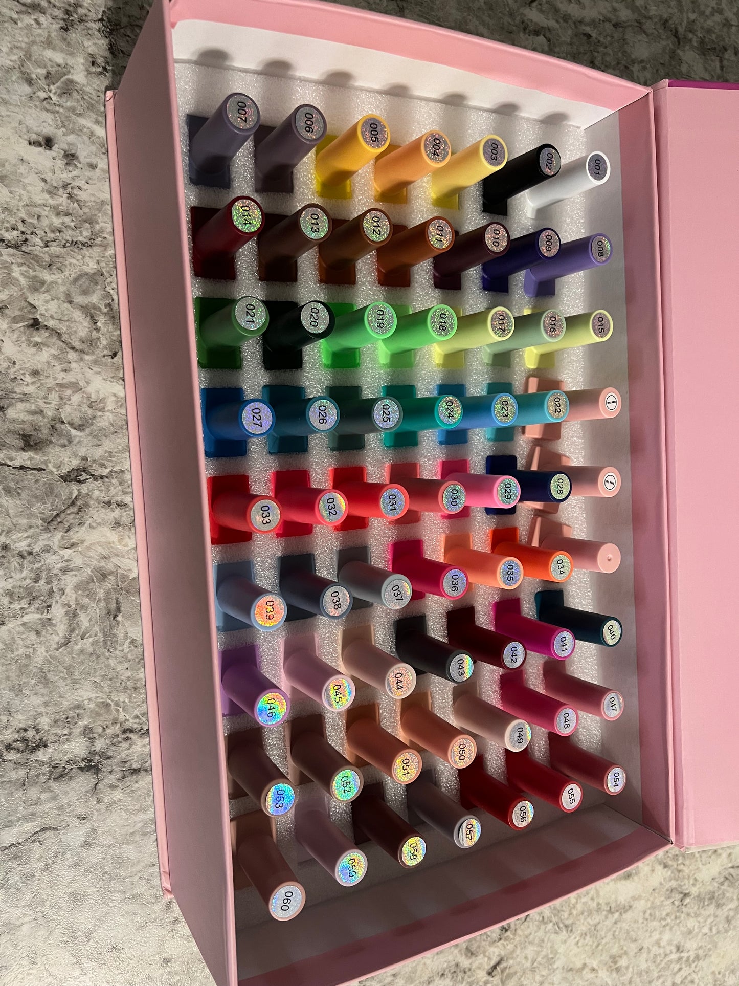 Colección de gel 60 colores incluye , base coat  ,top coat , topcoat mate