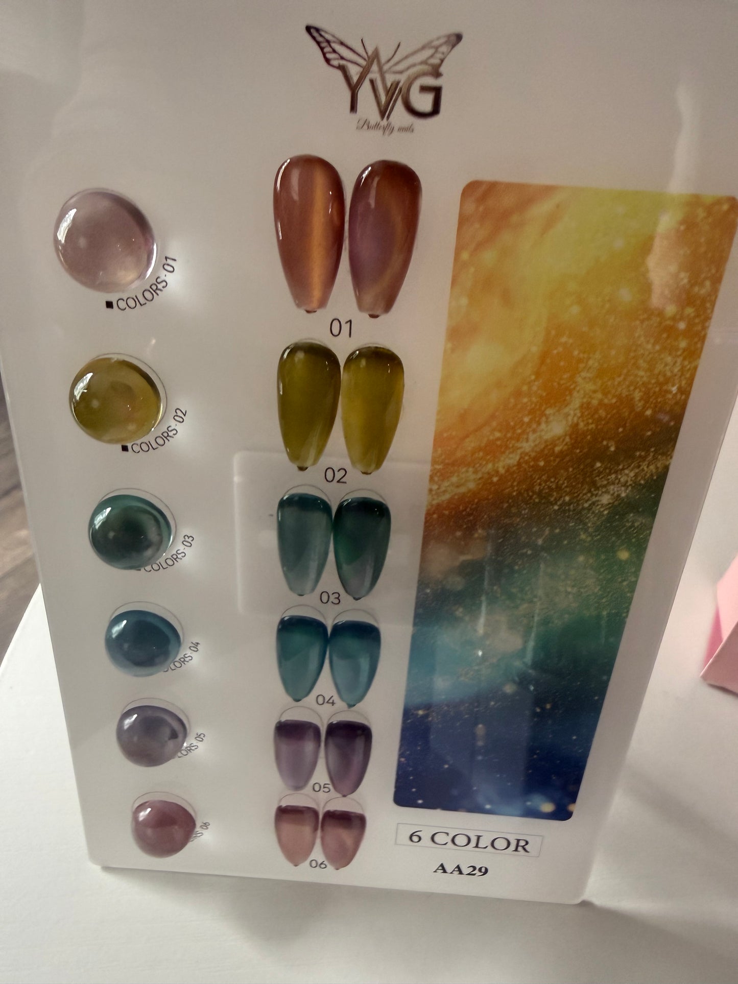Colección de gel ojo de gato 5 colores