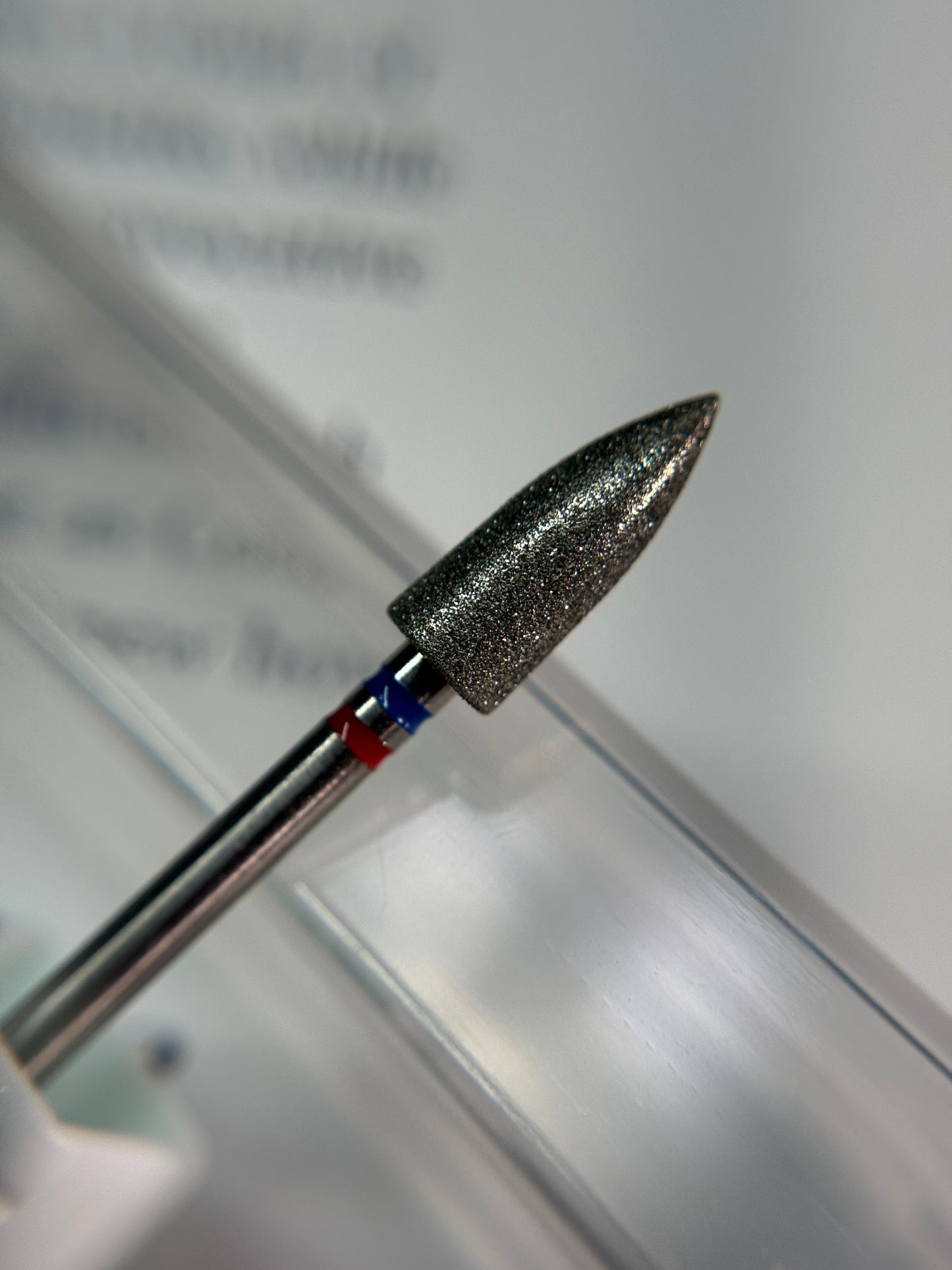 Punta bala grande cinta roja y azul