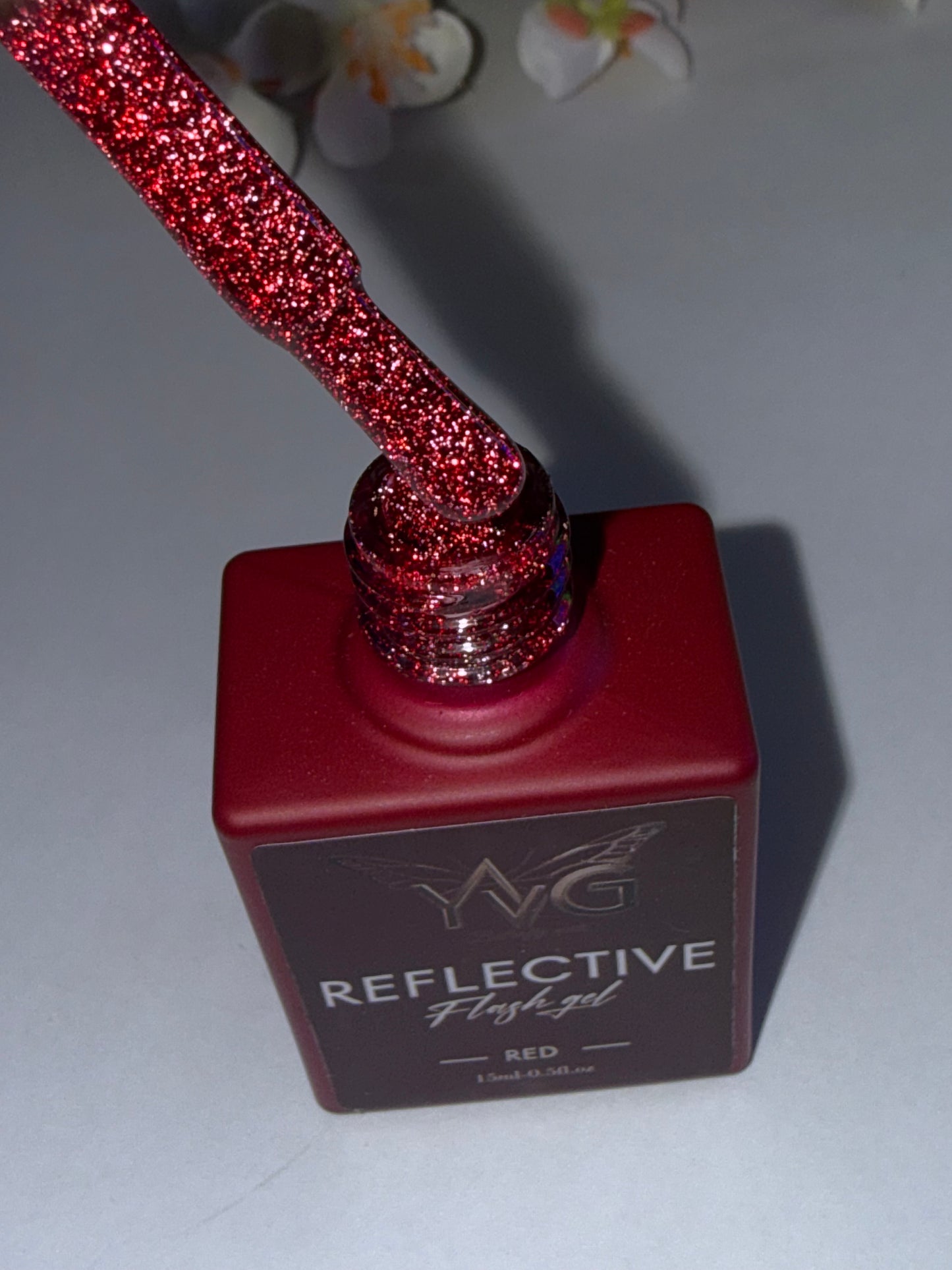 Set de 4 gel Polish refractarios silver , gold , red , black
