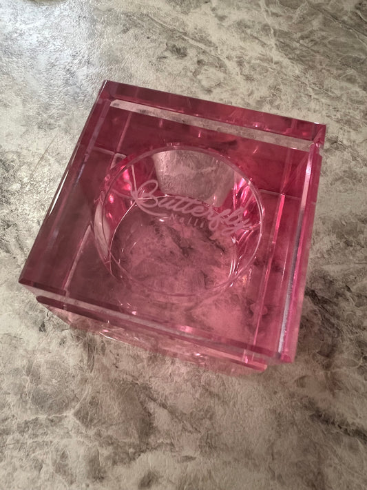 Base de cristal para monomero ( rosada )