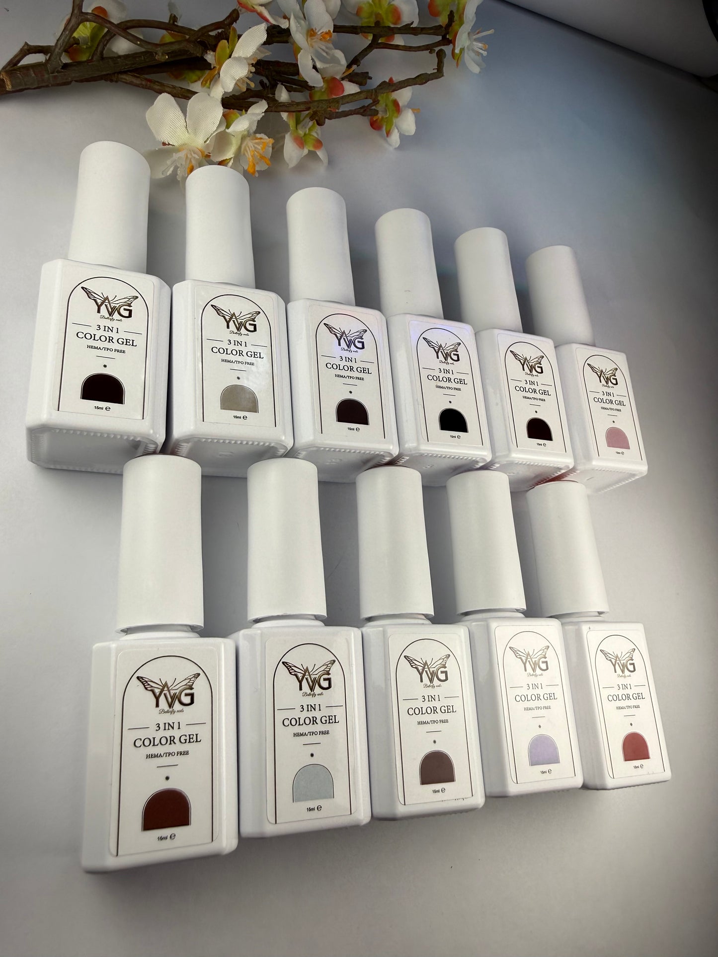 Colección gel Polish 3 en 1 ( 11) colores