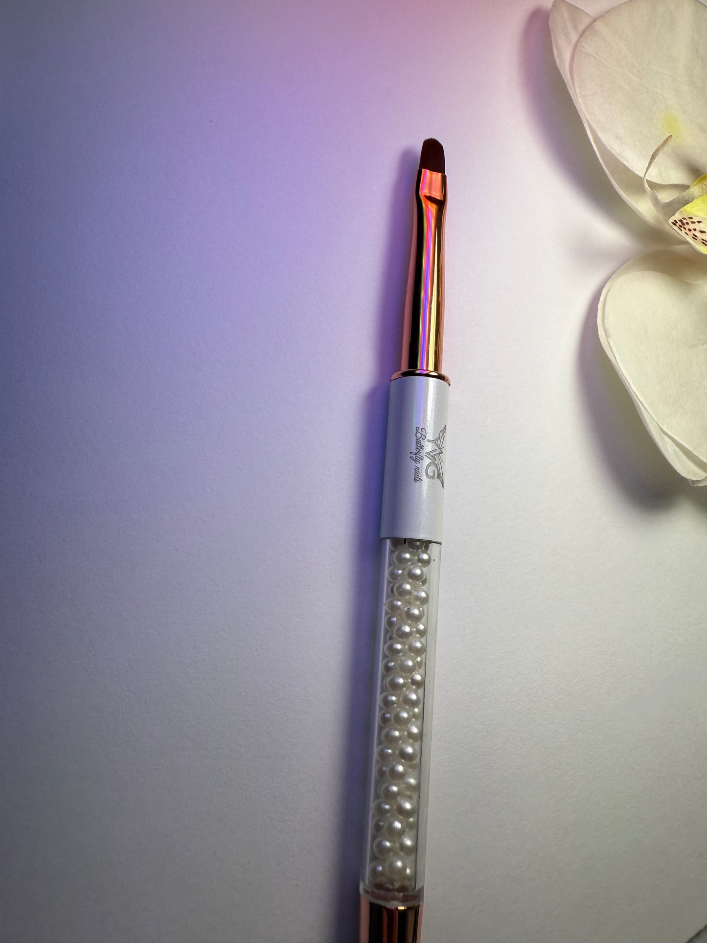 Pincel lengua de gato # 4 blanco