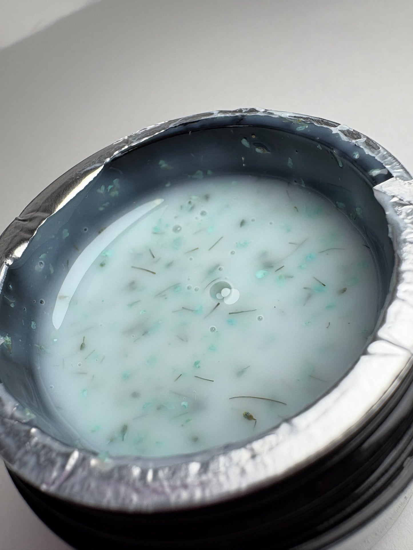 Builder gel milky flower 07