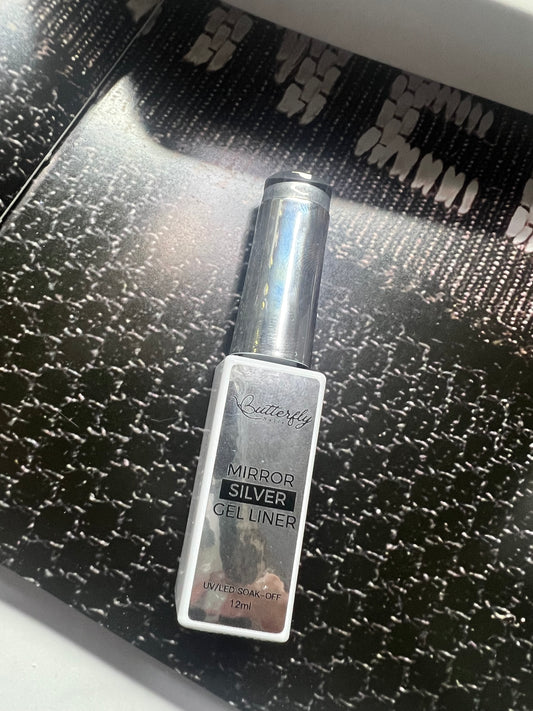 Liner efecto espejo silver líquido