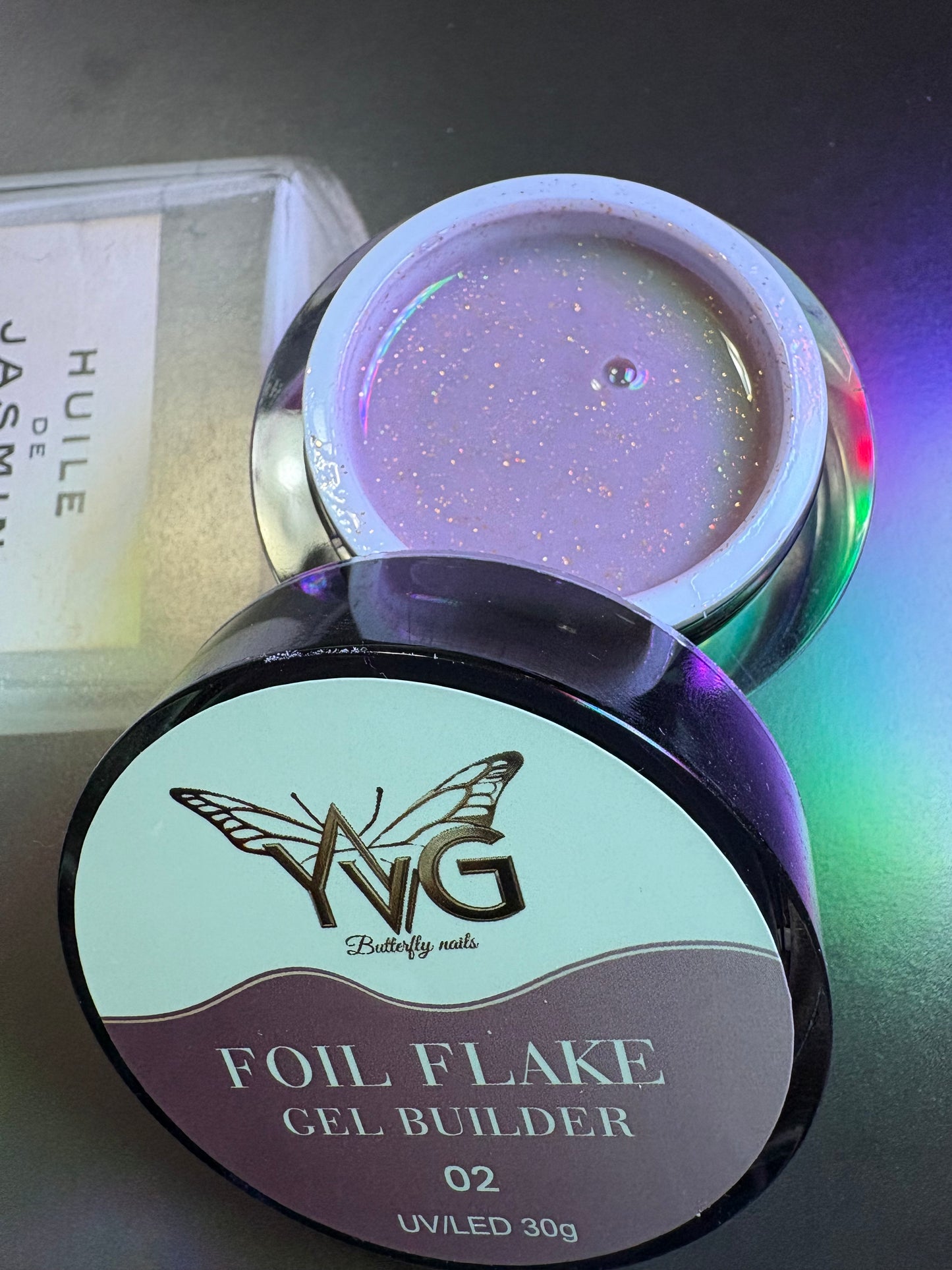 Builder gel foil flake 03