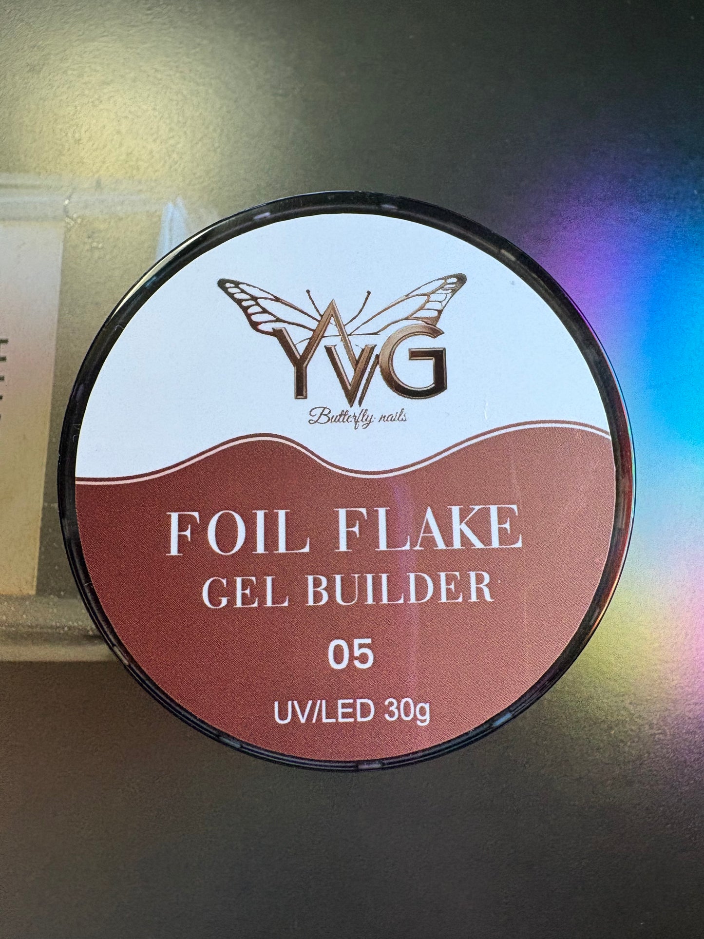 Colección builder gel foil flake 1,2,3,4,5