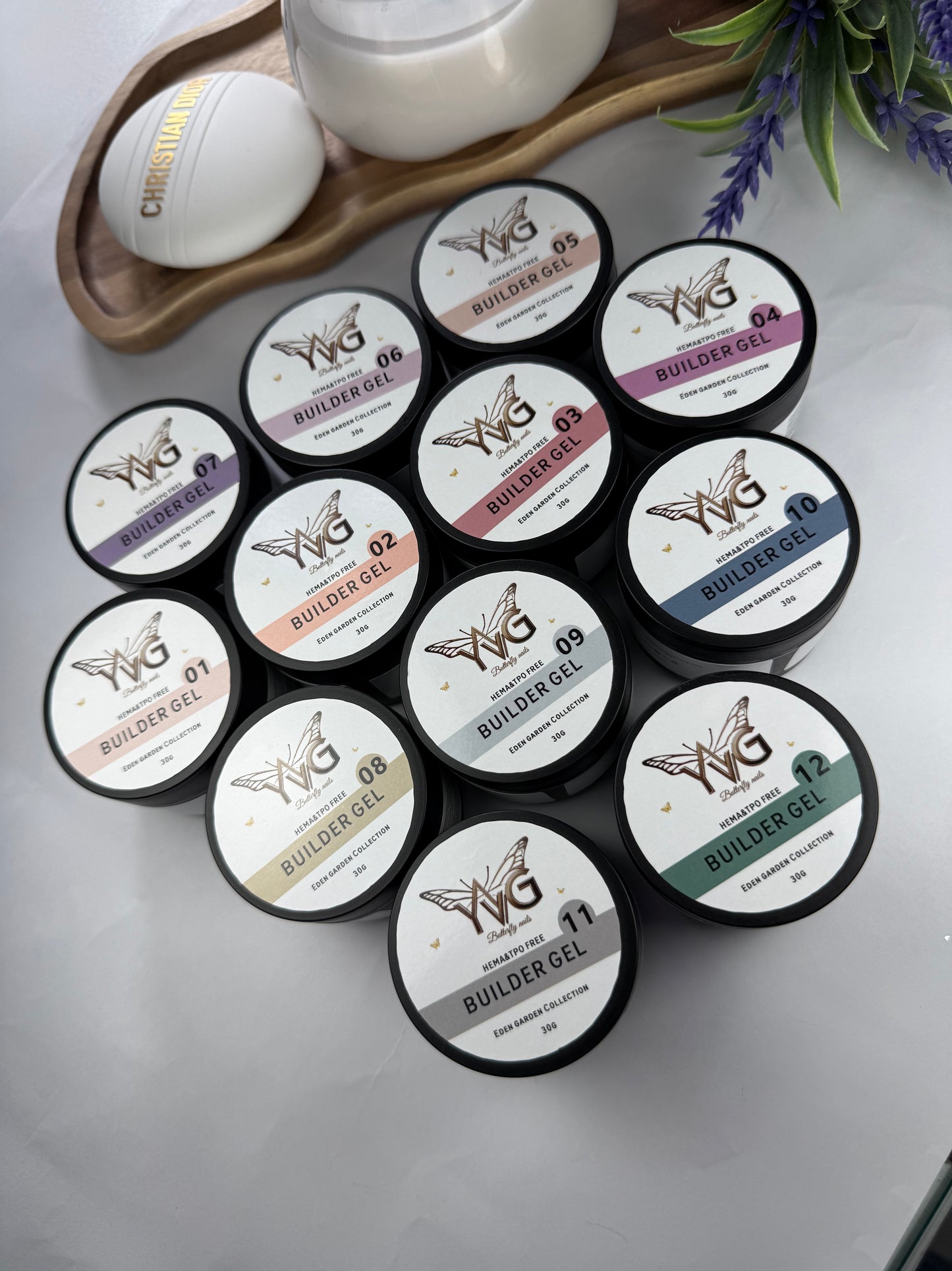 Builder gel Eden Garden collection 12 colores pastel