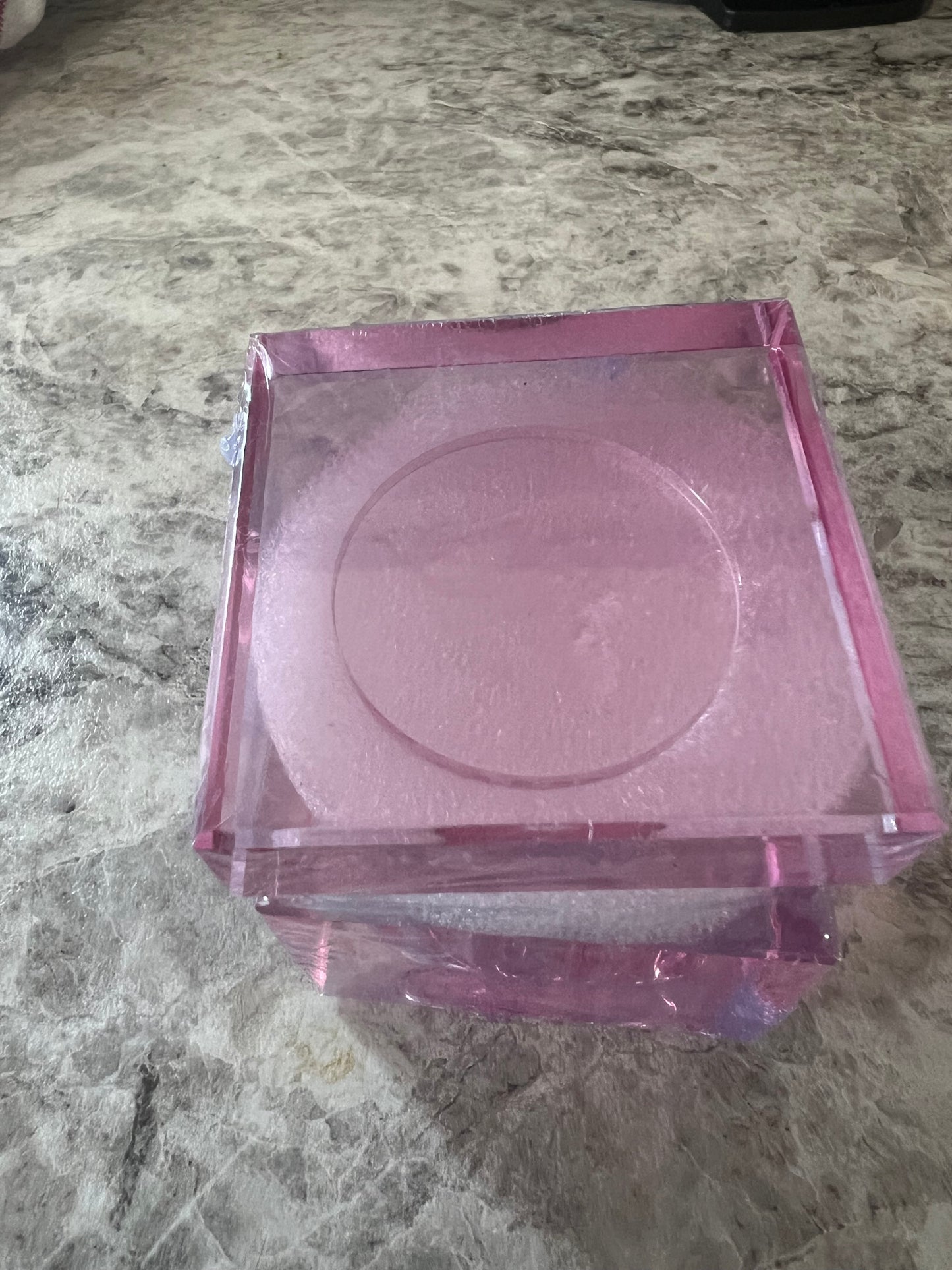 Base de cristal para monomero ( rosada )