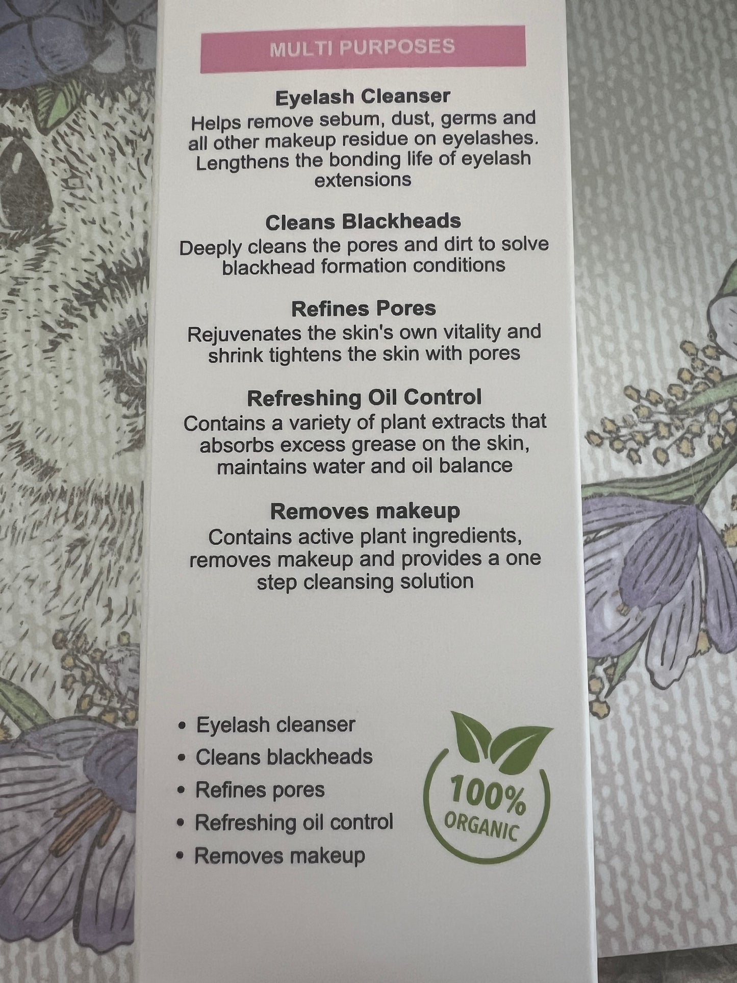 Espuma limpiadora para manos