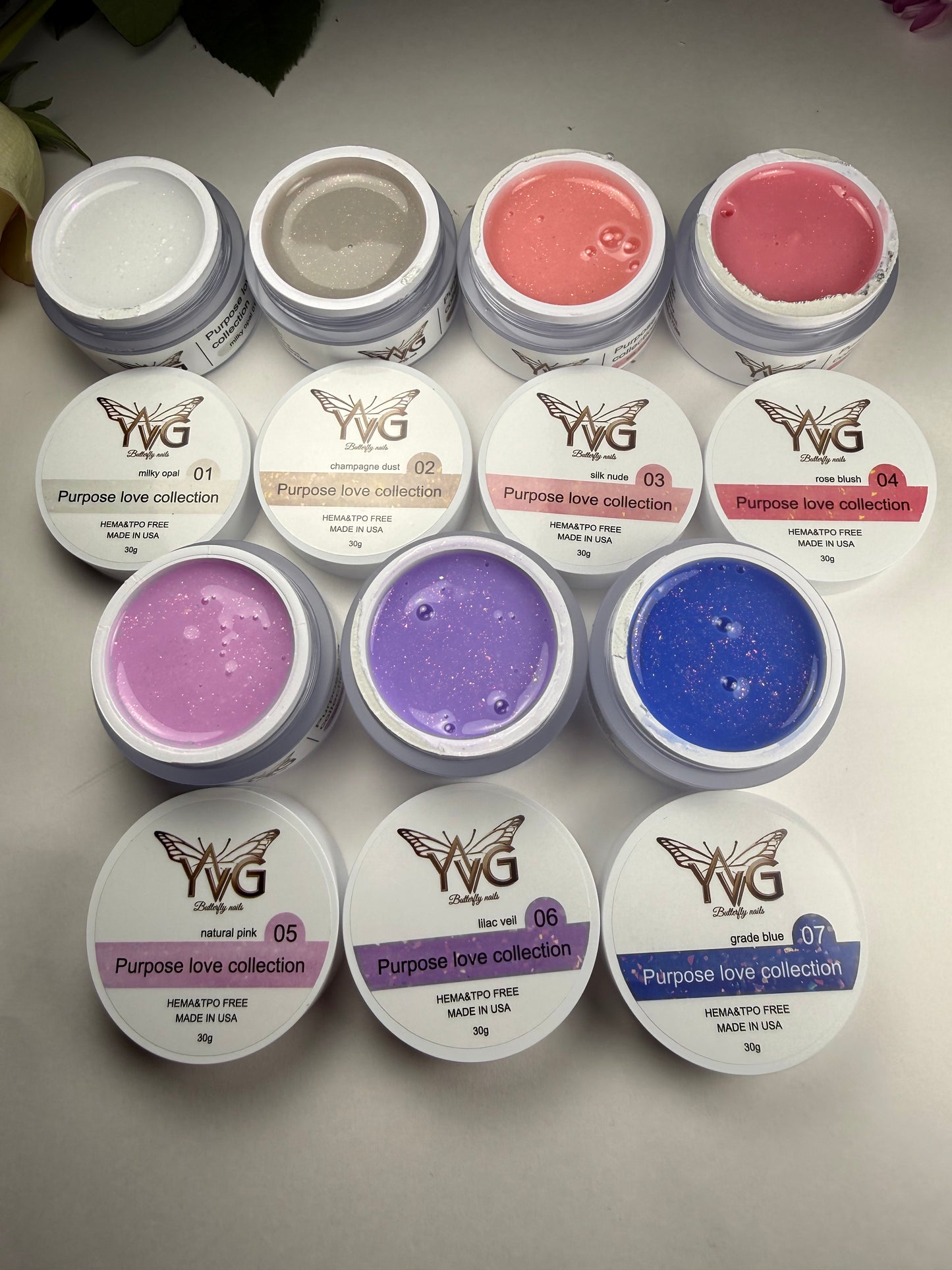 Colección purpose love 7 color 1,2,3,4,5,6,7