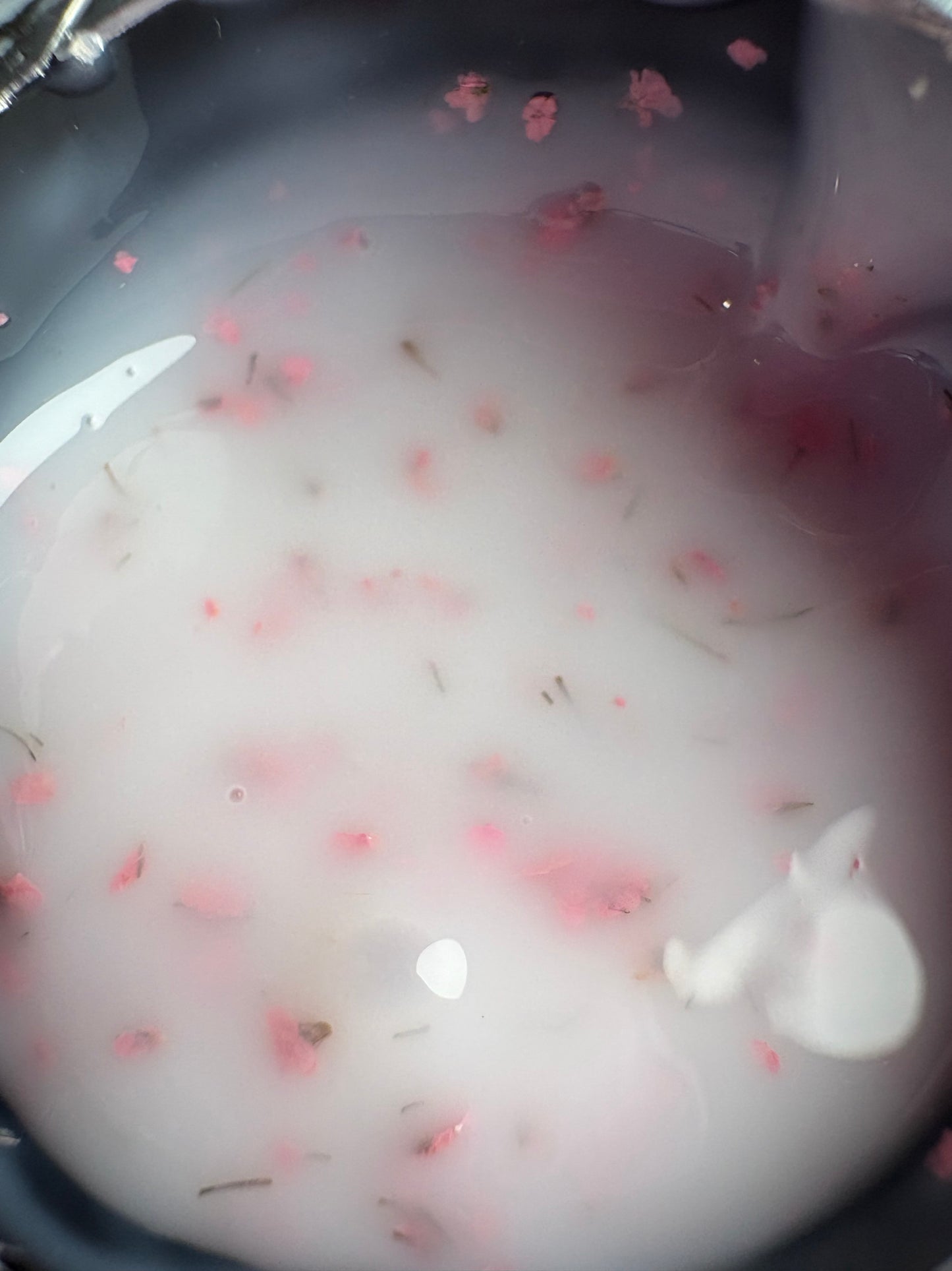 Builder gel milky flower 10