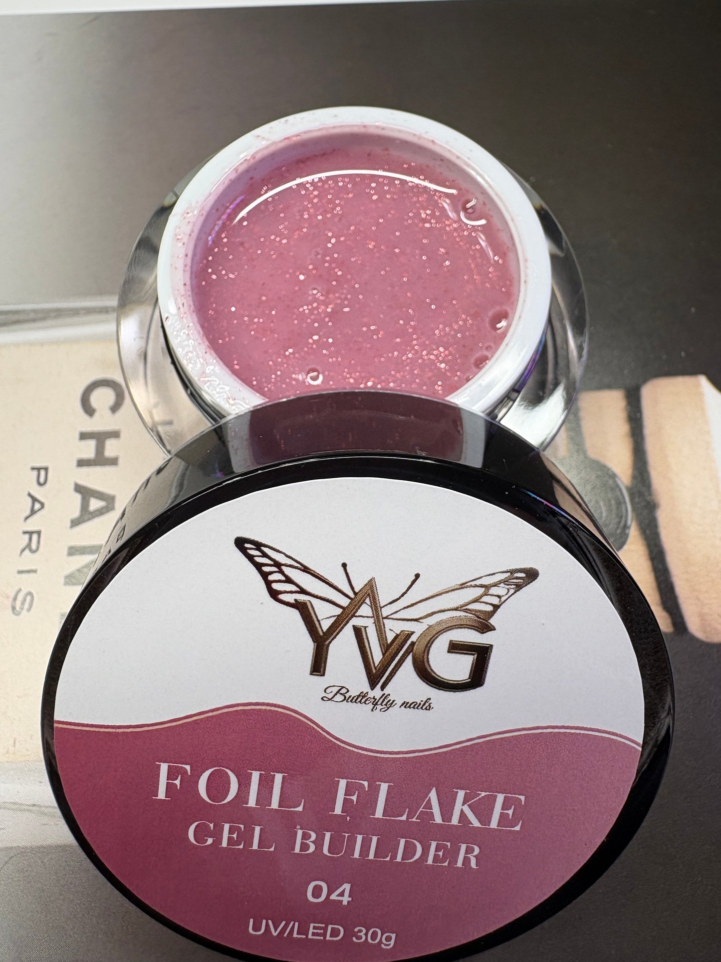 Builder gel foil flake 04