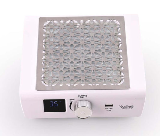 Extractor de polvo recargable blanco