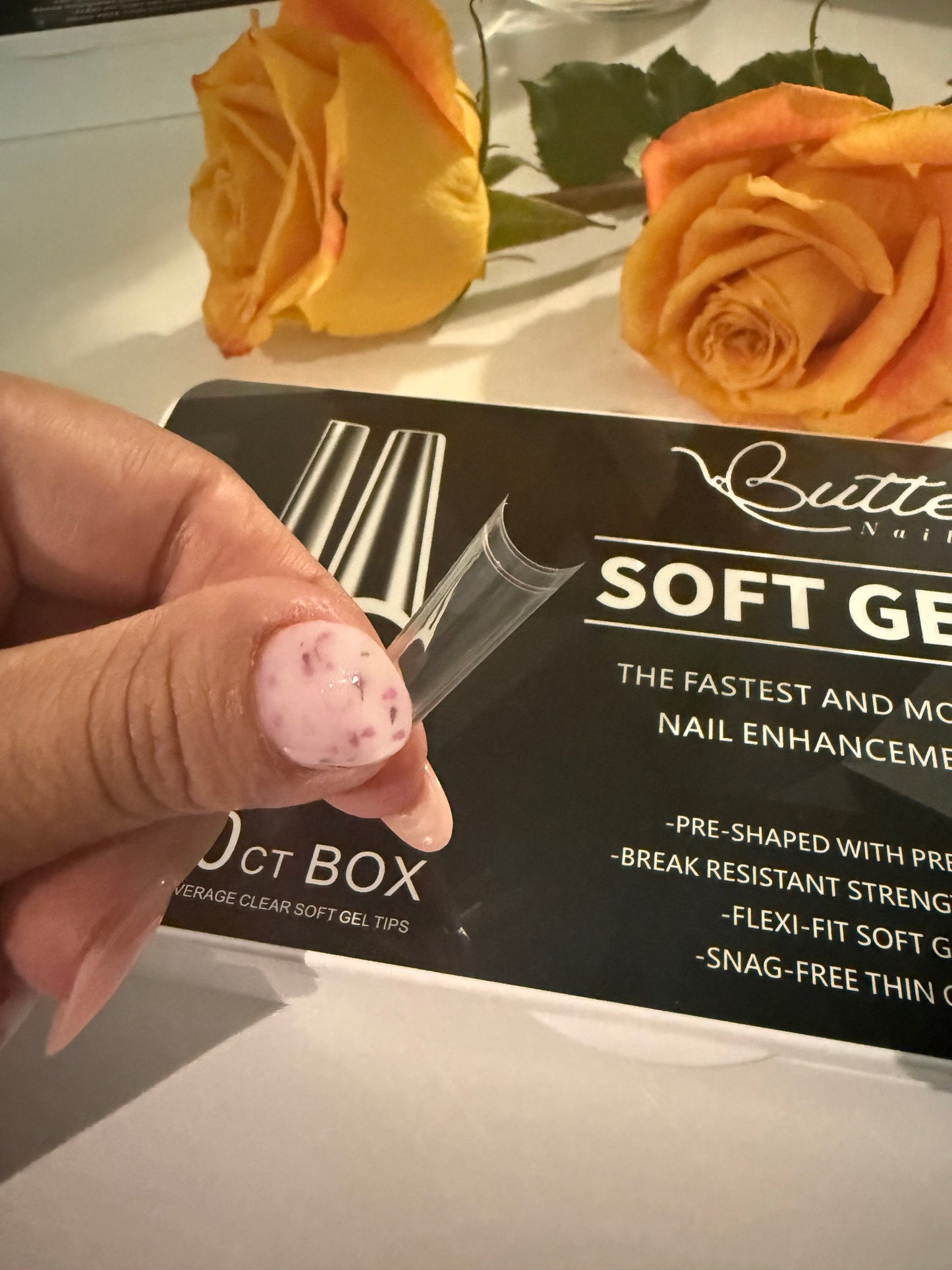 Tip de uña coffin médium 550 pc