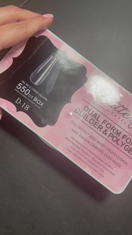 Dual form for Builder gel D-18